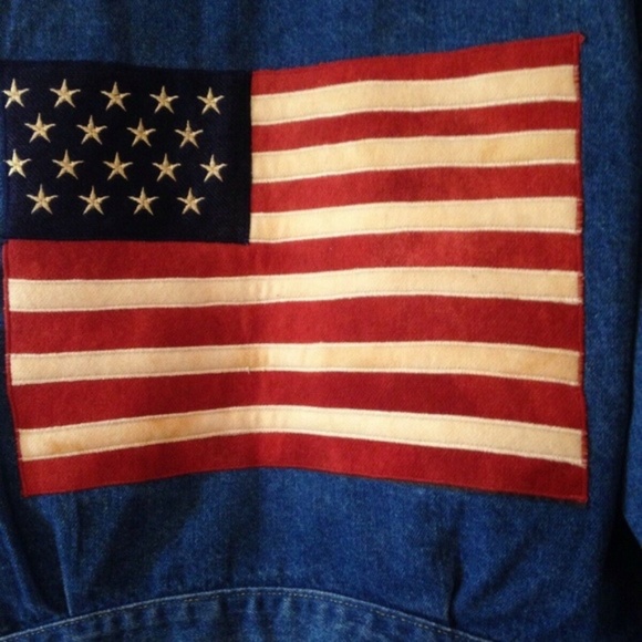 American Flag Denim Jacket by Double D Ranch - Picture 3 of 4